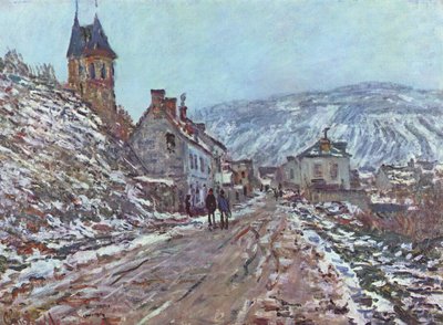 Road to Vétheuil in Winter by Claude Monet